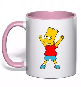 Чашка с цветной ручкой Гомер Сімпсон показує пальцем Солнечно желтый фото Чашка с цветной ручкой Гомер Сімпсон показує пальцем Солнечно желтый фото