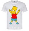 Мужская футболка Барт победитель Белый фото