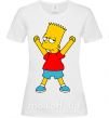 Жіноча футболка Барт победитель Білий фото