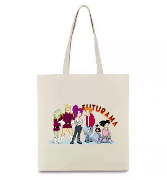 Эко-сумка Герої Футурами Бежевый фото