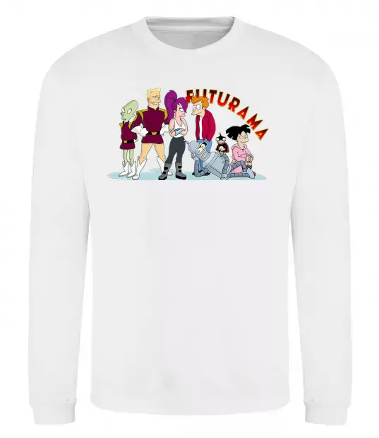 Світшот Герої Футурами Білий фото