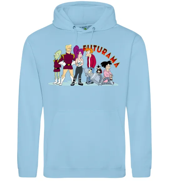 Женская толстовка (худи) Герої Футурами Голубой фото