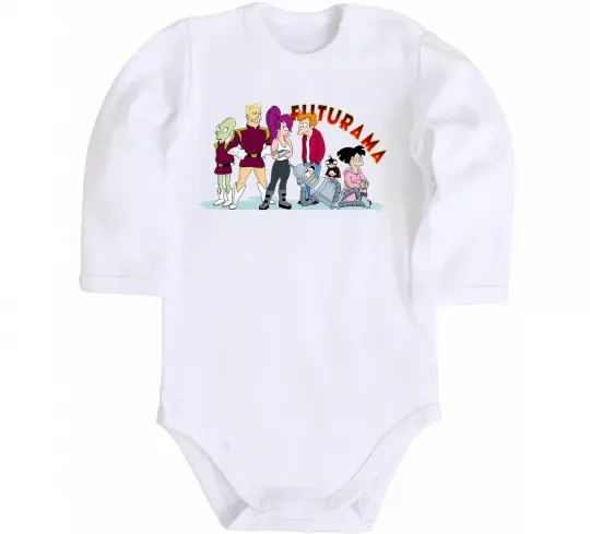 Детский боди Герої Футурами Белый фото