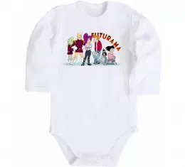 Детский боди Герої Футурами Белый фото