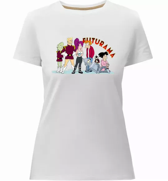 Жіноча преміум футболка Герої Футурами Білий фото