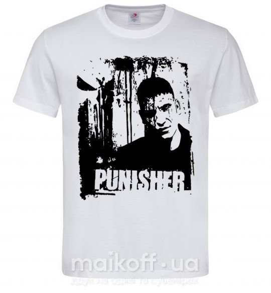 Мужская футболка Punisher Белый фото