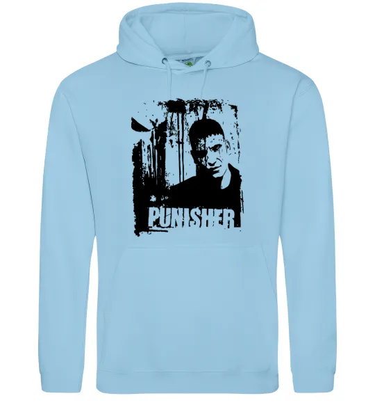 Жіноча толстовка (худі) Punisher Блакитний фото