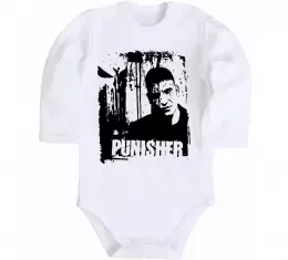 Детский боди Punisher from Ukraine Белый фото