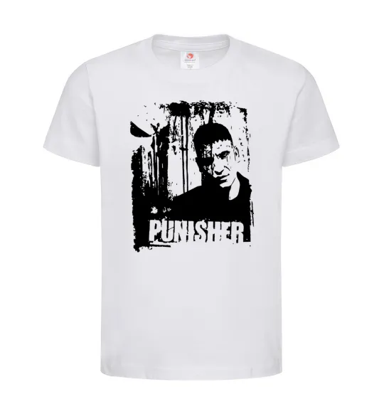Дитяча футболка Punisher Білий фото