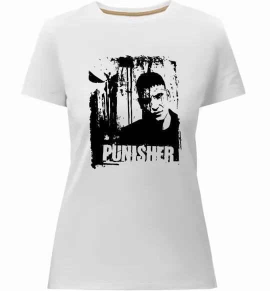 Женская премиум футболка Punisher Белый фото
