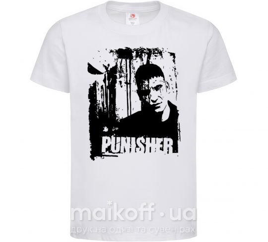 Дитяча футболка Punisher Білий фото