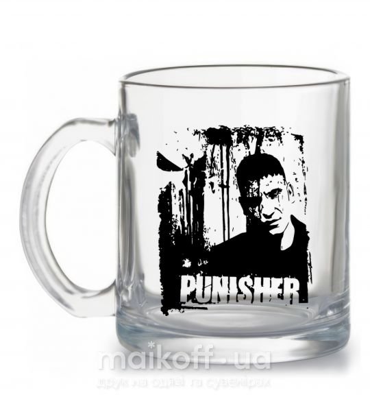 Чашка скляна Punisher Прозорий фото