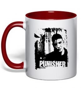 Чашка с цветной ручкой Punisher