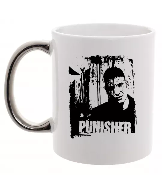 Чашка с цветной ручкой Punisher Серебро фото