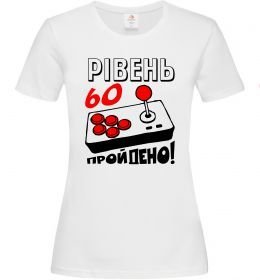 Женская футболка Рівень 60 пройдено
