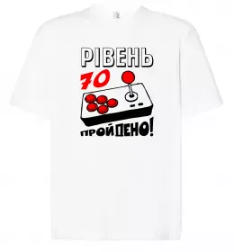 Футболка Оверсайз 70 років юбіляр Белый фото