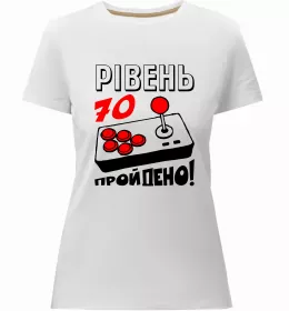 Женская премиум футболка 70 birthday queen Белый фото