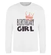 Світшот Birthday girl crown Білий фото