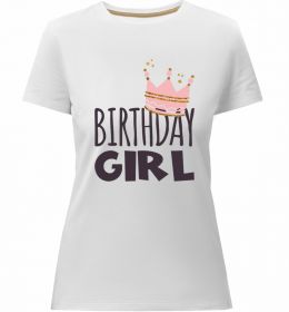 Жіноча преміум футболка Birthday girl crown
