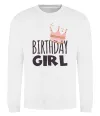 Світшот Birthday girl crown Білий Світшот Birthday girl crown Білий фото
