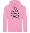 Жіноча толстовка (худі) Real girls fishing Рожевий фото