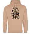 Жіноча толстовка (худі) Real girls fishing Пісочний фото