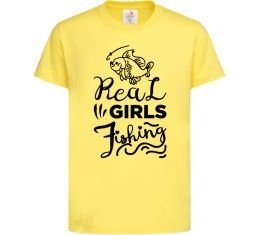 Дитяча футболка Real girls fishing