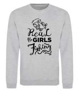 Світшот Real girls fishing