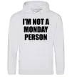 Жіноча толстовка (худі) I'm not a monday person Сірий меланж Жіноча толстовка (худі) I'm not a monday person Сірий меланж фото