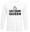 Лонгслів Cake baking queen Білий фото