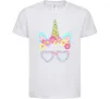 Дитяча футболка Unicorn in glasses Білий Дитяча футболка Unicorn in glasses Білий фото