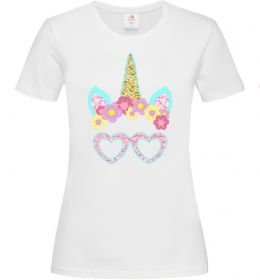 Жіноча футболка Unicorn in glasses