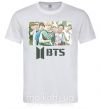 Мужская футболка BTS photo and logo Белый фото