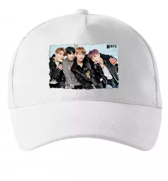 Кепка BTS photo Белый фото