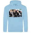 Чоловіча толстовка (худі) BTS photo Блакитний фото