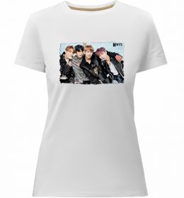 Женская премиум футболка BTS photo