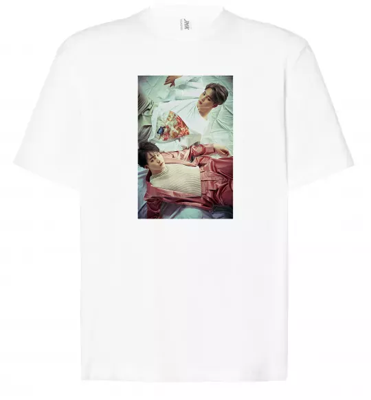 Футболка Оверсайз Мин Юнги Чи Мин Белый фото