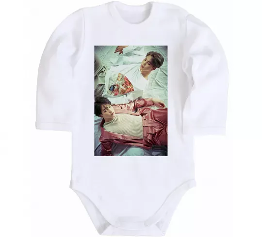 Дитячий бодік Мин Юнги Чи Мин Білий фото