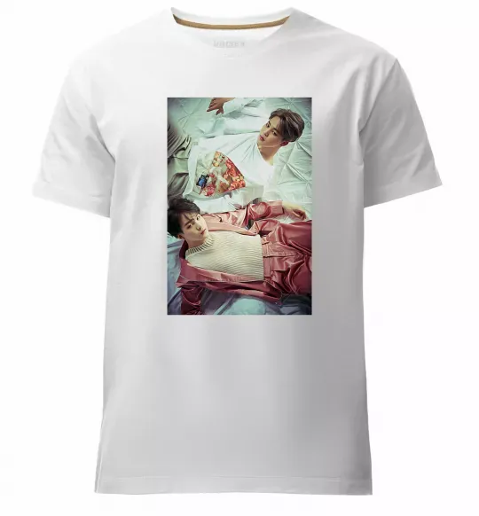 Мужская премиум футболка Мин Юнги Чи Мин Белый фото