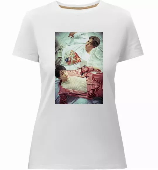 Жіноча преміум футболка Мин Юнги Чи Мин Білий фото