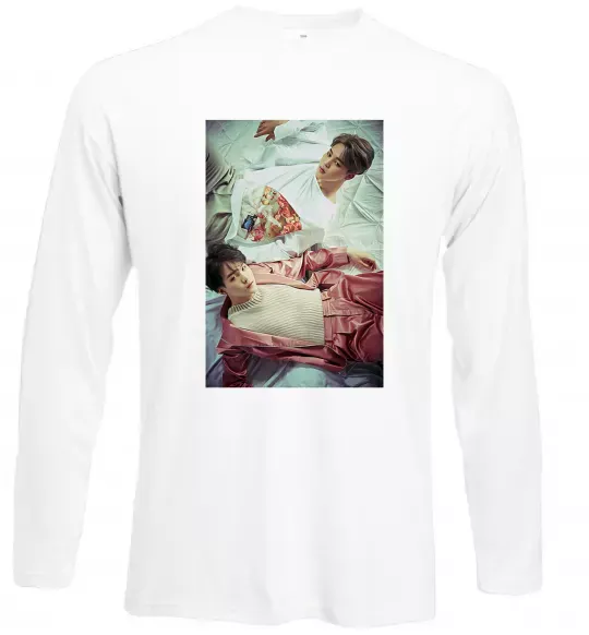 Лонгслів Мин Юнги Чи Мин Білий фото