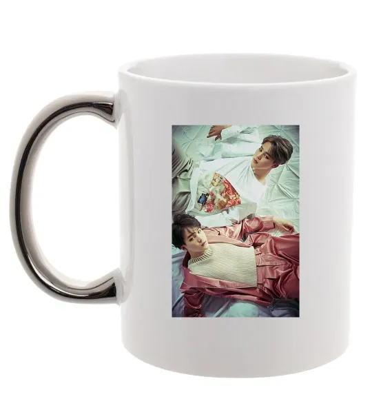 Чашка з кольоровою ручкою Мин Юнги Чи Мин Срібло фото