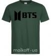 Мужская футболка BTS black logo Темно-зеленый фото