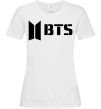 Женская футболка BTS black logo Белый фото