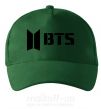 Кепка BTS black logo Темно-зелений фото