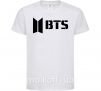Детская футболка BTS black logo Белый фото