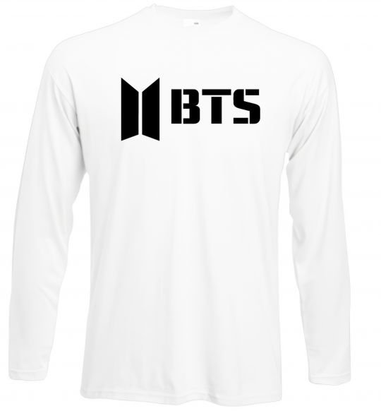 Реглан BTS black logo Белый фото