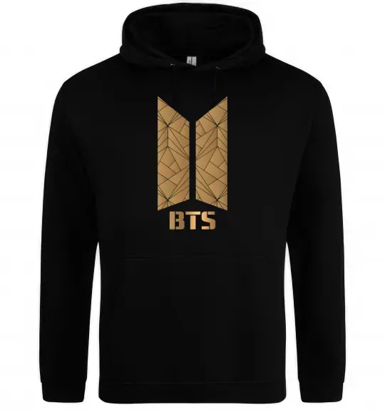 Чоловіча толстовка (худі) BTS gold logo Чорний фото