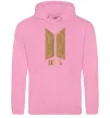 Женская толстовка (худи) BTS gold logo Розовый фото