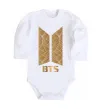 Детский боди BTS gold logo Белый фото